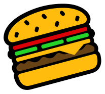 burger sticker