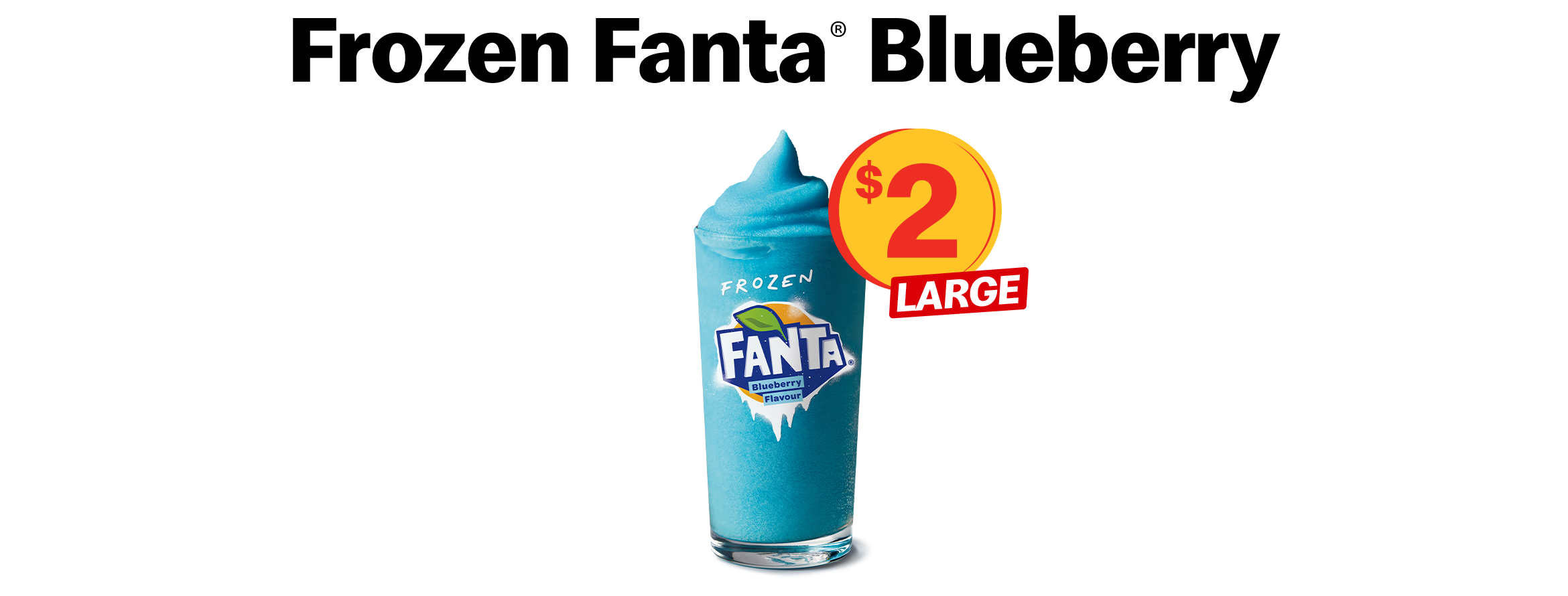 Frozen Fanta® Blueberry McDonald's New Zealand