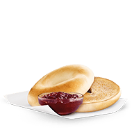Toasted Bagel with Strawberry Jam